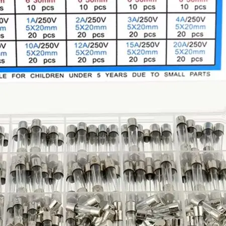 Easy for access Fuse Storage Box Automotive Fuses 5x20mm 360pcs Fuses Assorted Current Ratings Easy Visual Inspection