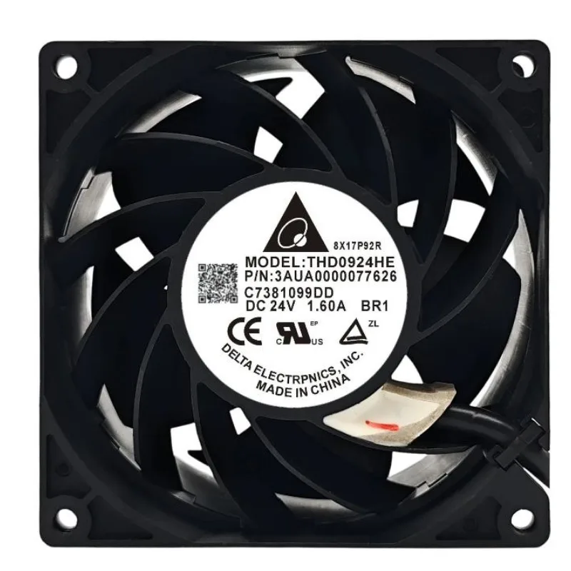 New Cooler Fan for DELTA THD0924HE DC24V 1.6A  1.8A Inverter Cooling Fan ACS880R311-15KW