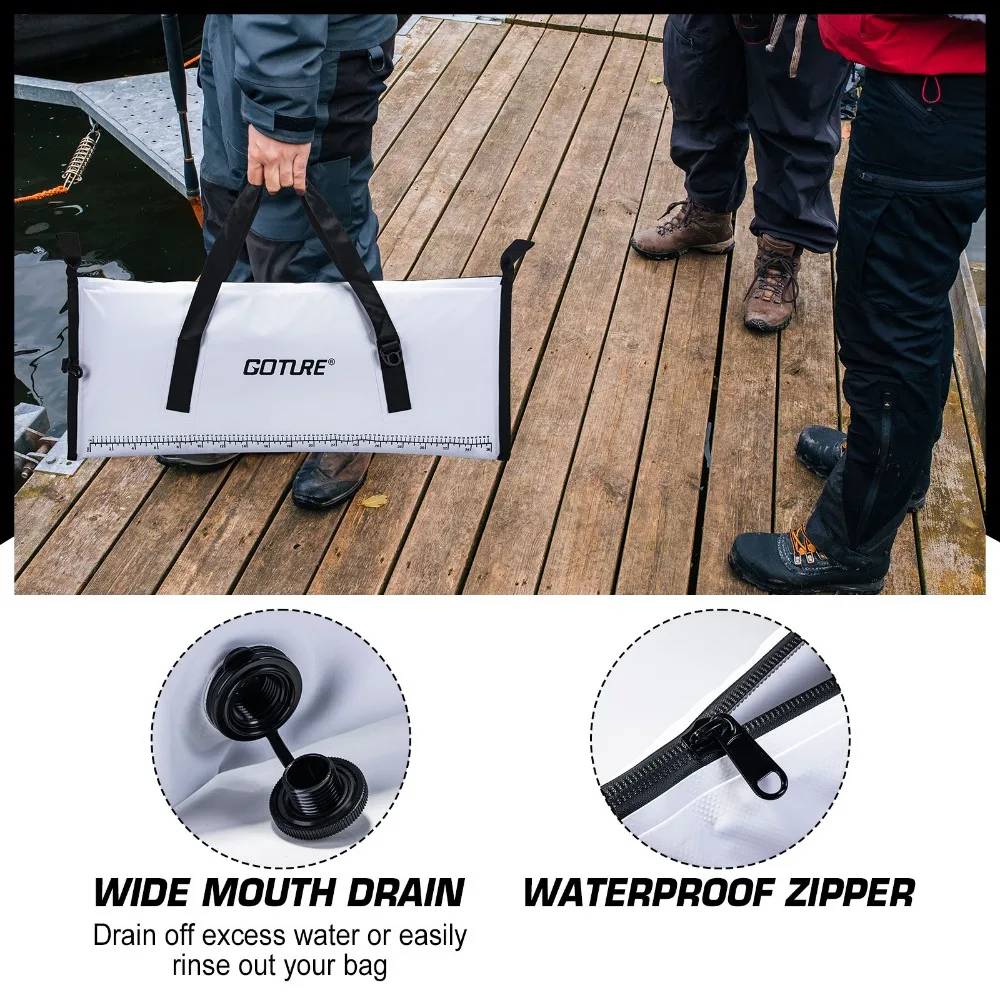 Goture Bolsa nevera de pesca impermeable con aislamiento EVA - imagen 4