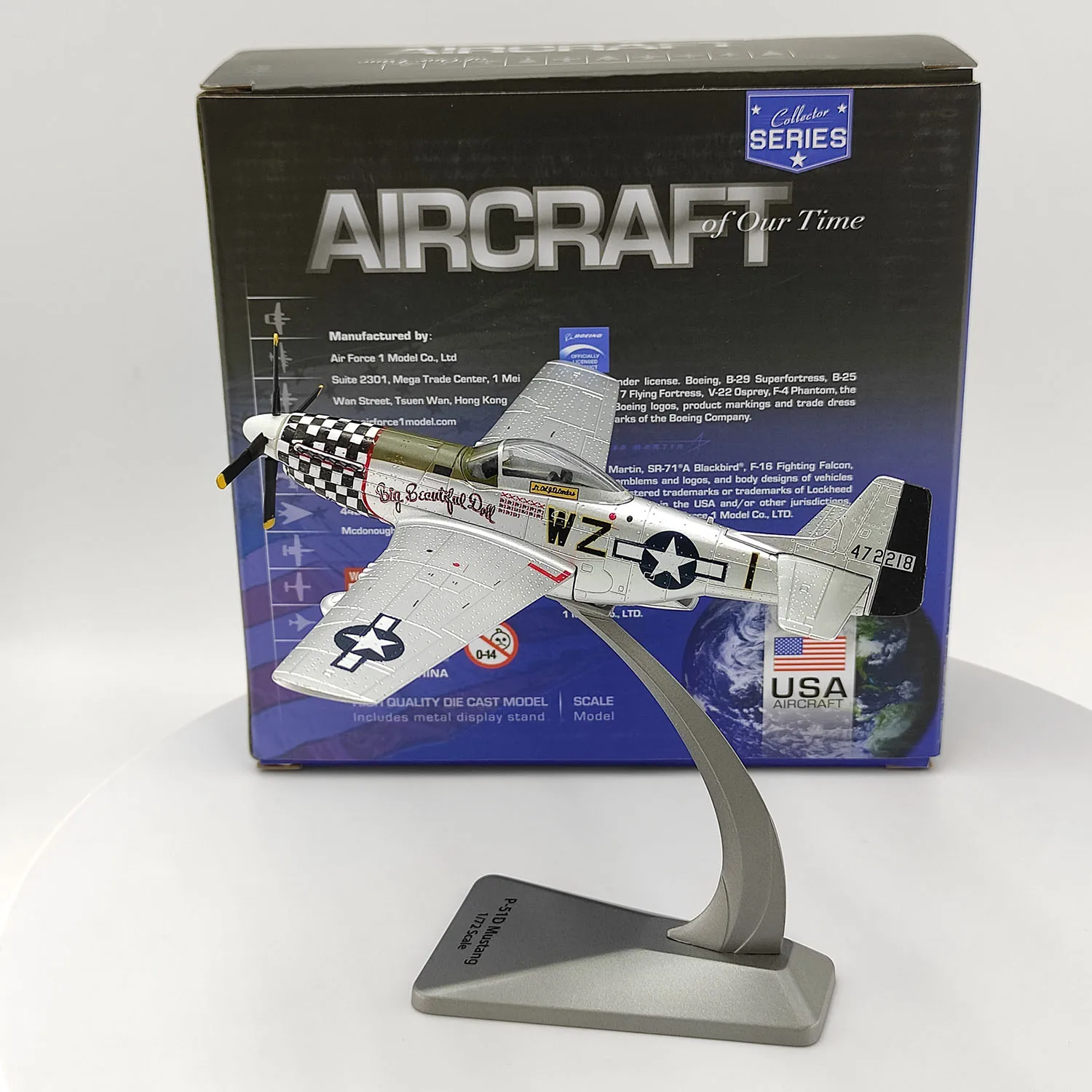 

AIRCRAFT 1:72 Scale P-51D Medium Combat Aircraft Model Diecast Alloy Classics Toys Souvenir Collectibles Gifts Static Display