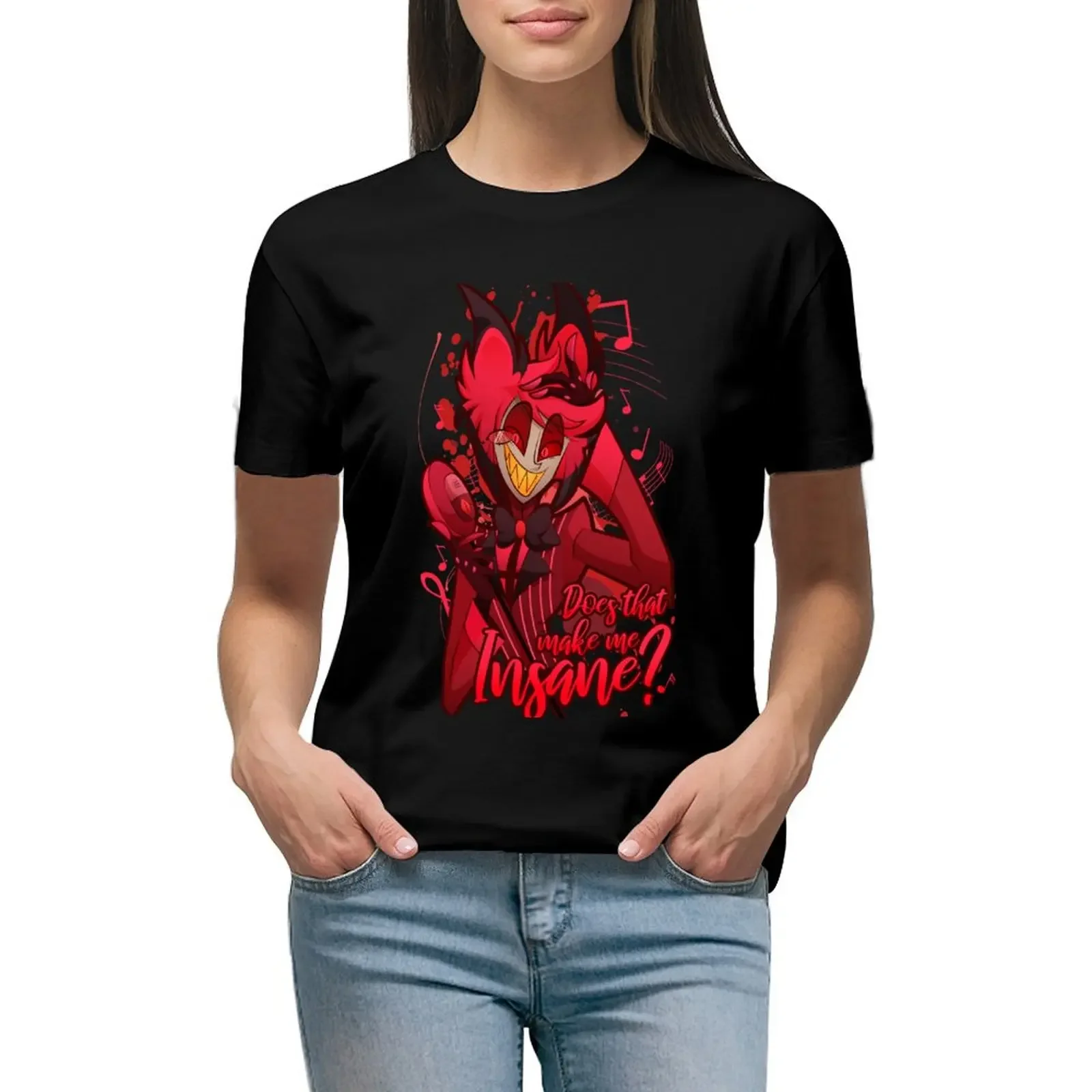 

Insane - Alastor the Radio Demon T-Shirt plain oversized customizeds sublime cropped t shirts for Women