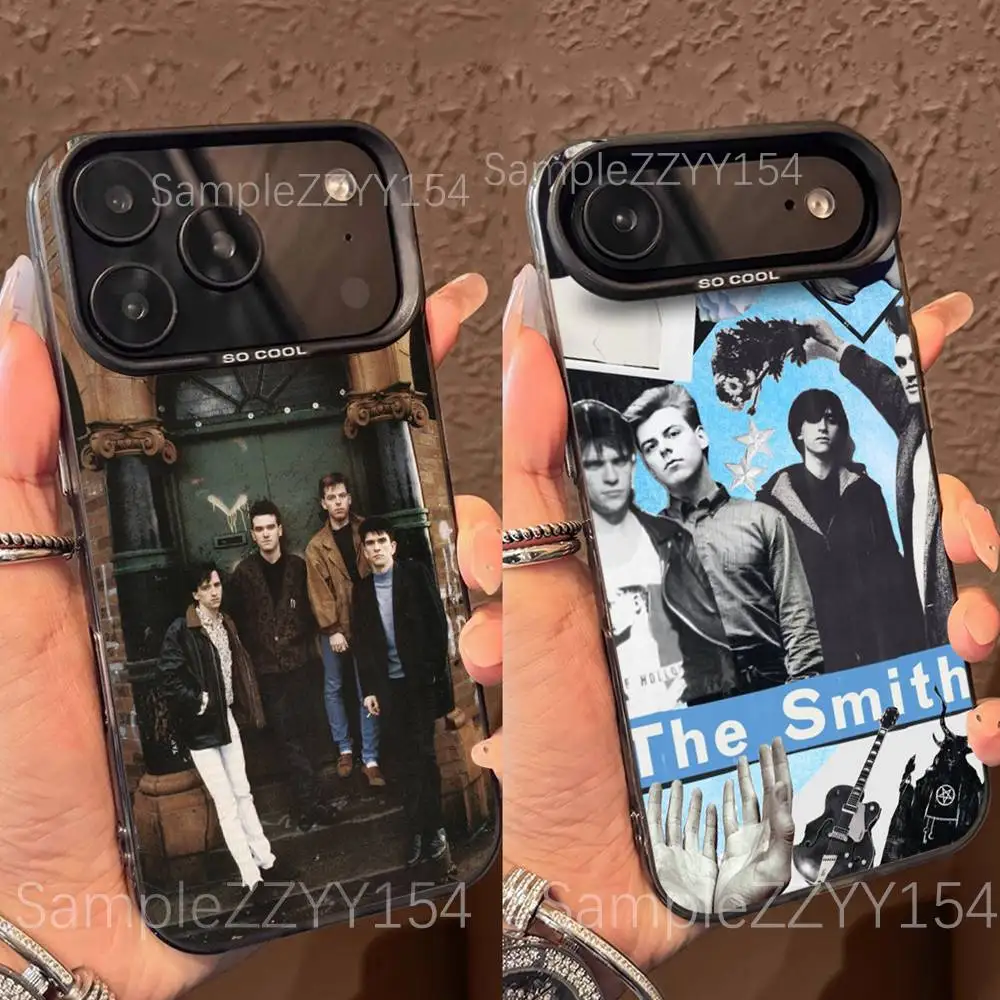 

Rock The S-Smiths Phone Case For IPhone 15,16,17,13,14,11,12,Pro,Max,Plus,E,Air,Mini Gray Matte Shockproof Back Cover