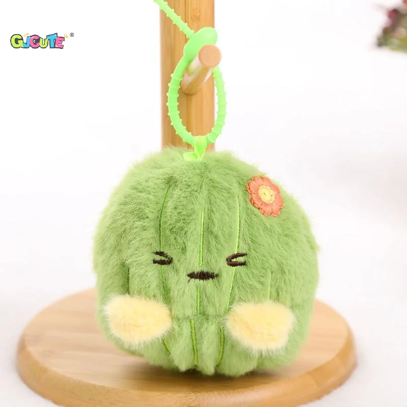 1 Piece 11cm Kawaii Simulation Lifelike Fairy Ball Bag Pendant Plush Toy Stuffed Plants Cactus Dolls Keychain For Girls Decor