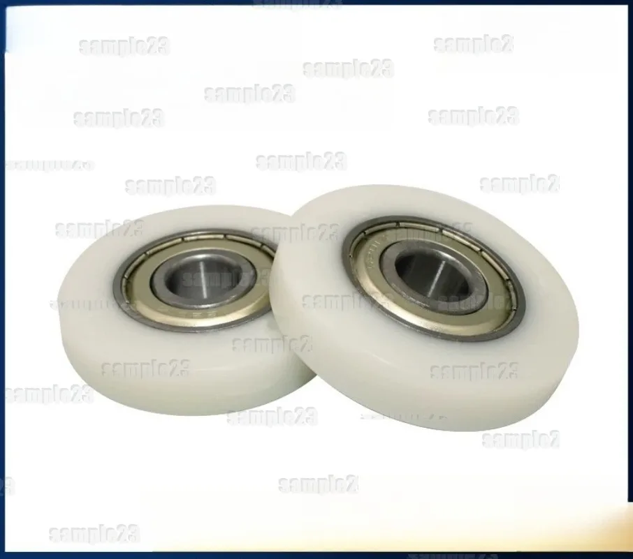 4pcs POM Nylon Guide Wheel Silent Wear-resistant Plastic-coated Roller with Bearing Small Pulley Wheel