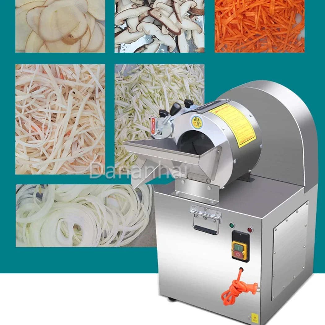 Dananhai Commercial Veggie Shredder, Vegetable Slicer Machine 40KG Stainless Steel Restaurant Processing Tool