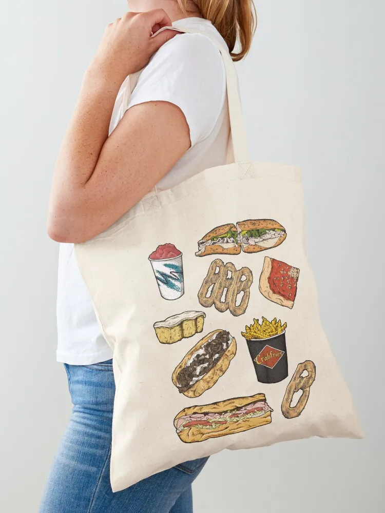 Philly Foods Tote Bag shoping bag Fabric bag woman shopping