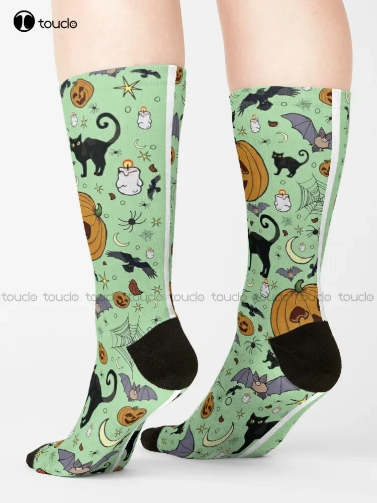 Halloween Creepy Cute, Spooky, Cute Goth  Women Socks Street Custom Gift Street Skateboard Socks