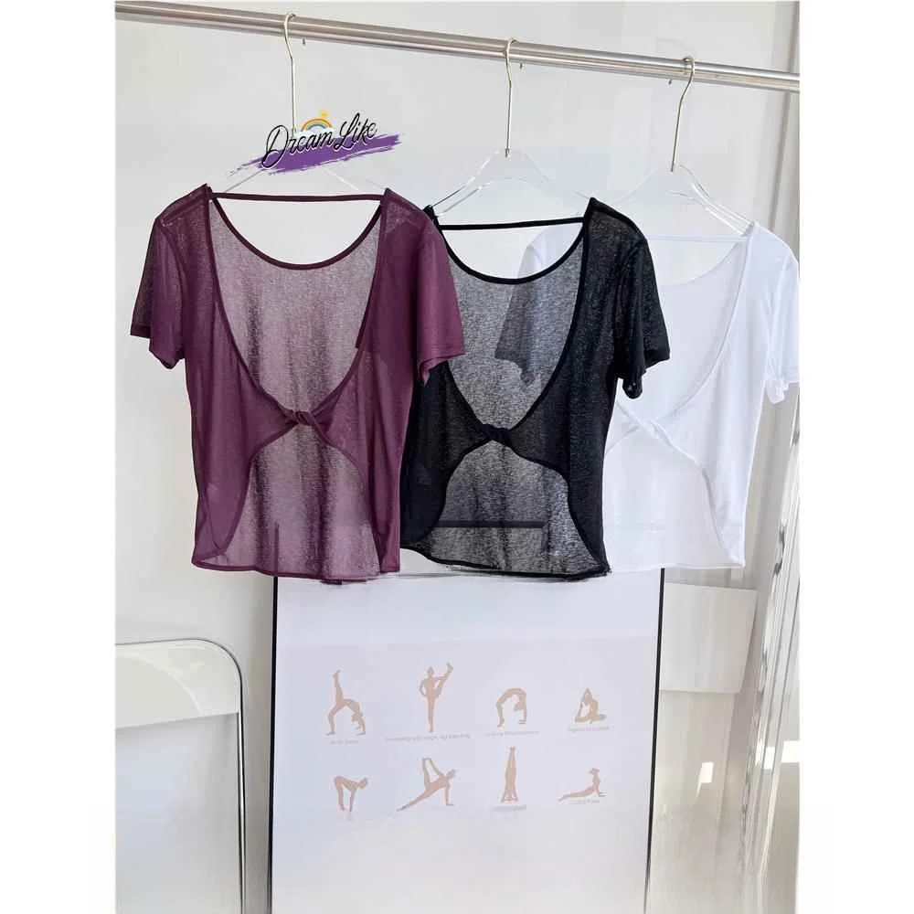 

Summer Sport Loose Casual ort Sve Bal Lightweight Breathable Top Fitn Outdoor Yoga Clothes Women