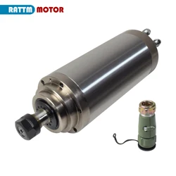 3KW 12A WATER-COOLED SPINDLE MOTOR ER20 4 Bearings 100x220mm 220V 3 Phase for CNC ROUTER ENGRAVING MILLING Machine