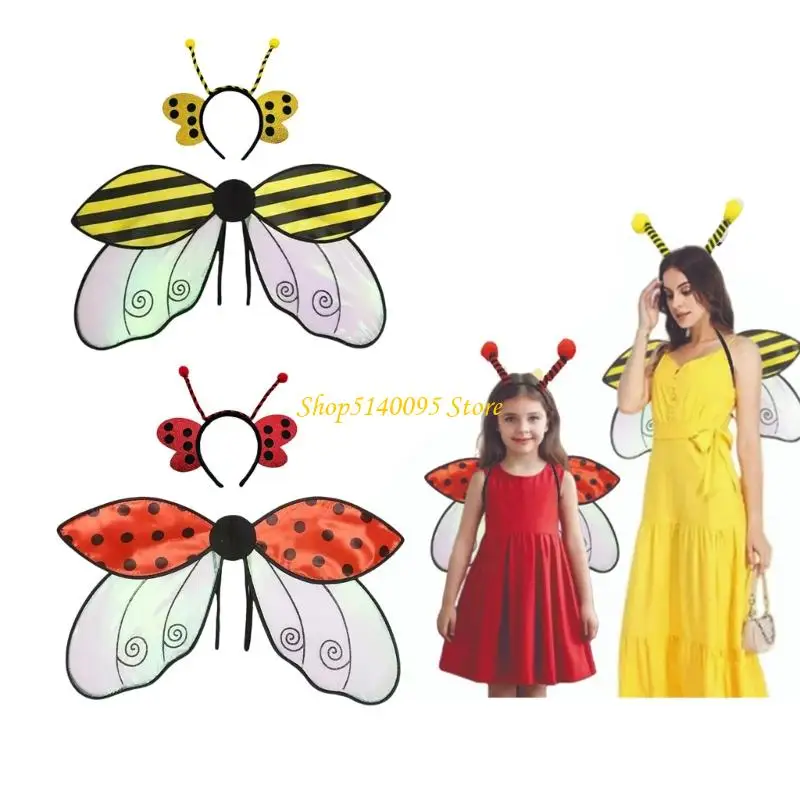 DXAE دعائم أزياء جناح الحشرات القابلة للتنفس لعشاق الكوسبلاي والعروض المسرحية وأشرطة الكتف المرنة #6