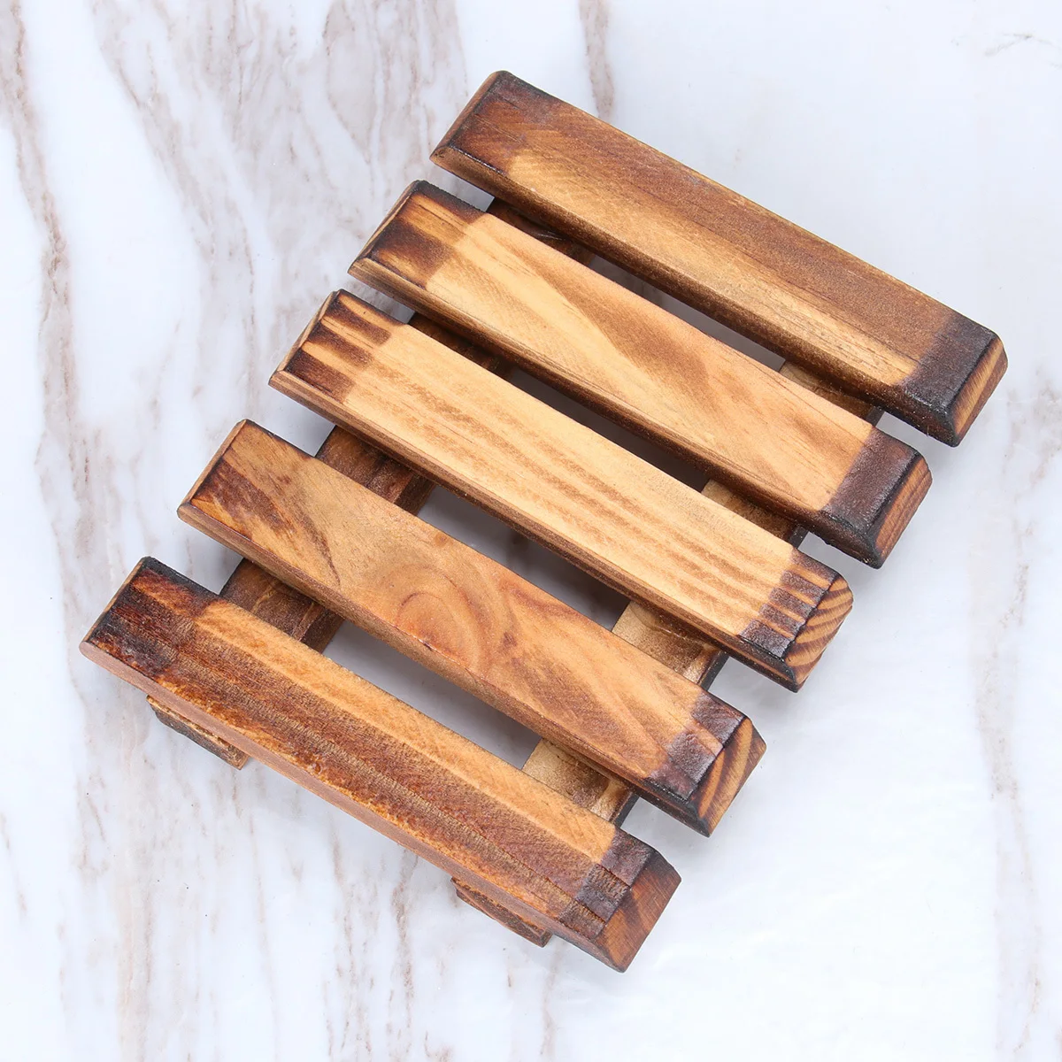 

Drainer Countertop Bathroom Soap Drainer Kitchen Drainable Wooden Soap Dish Holder Case Tray For Long-Lasting Use