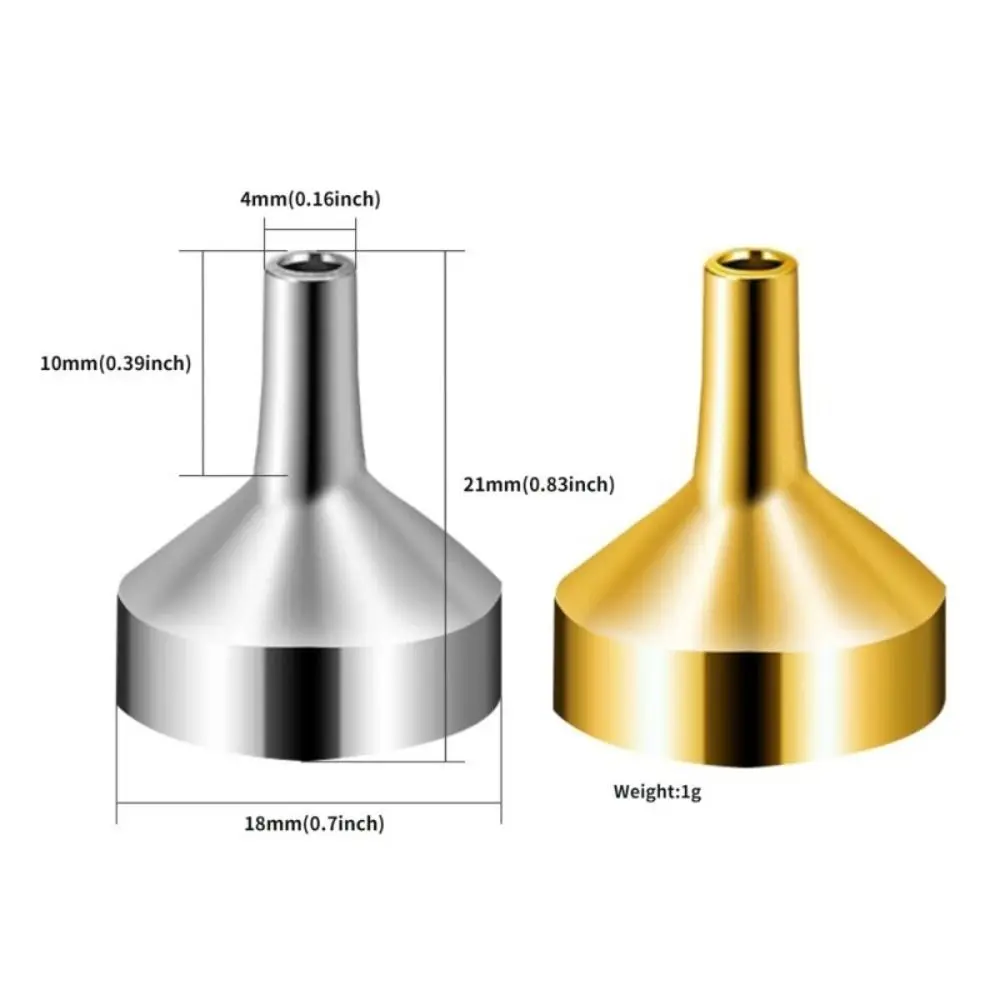 Kitchen Accessories Small Mini Funnel Silver Gold Wide Mouth Perfume Funnel Liquid Refilling Perfume