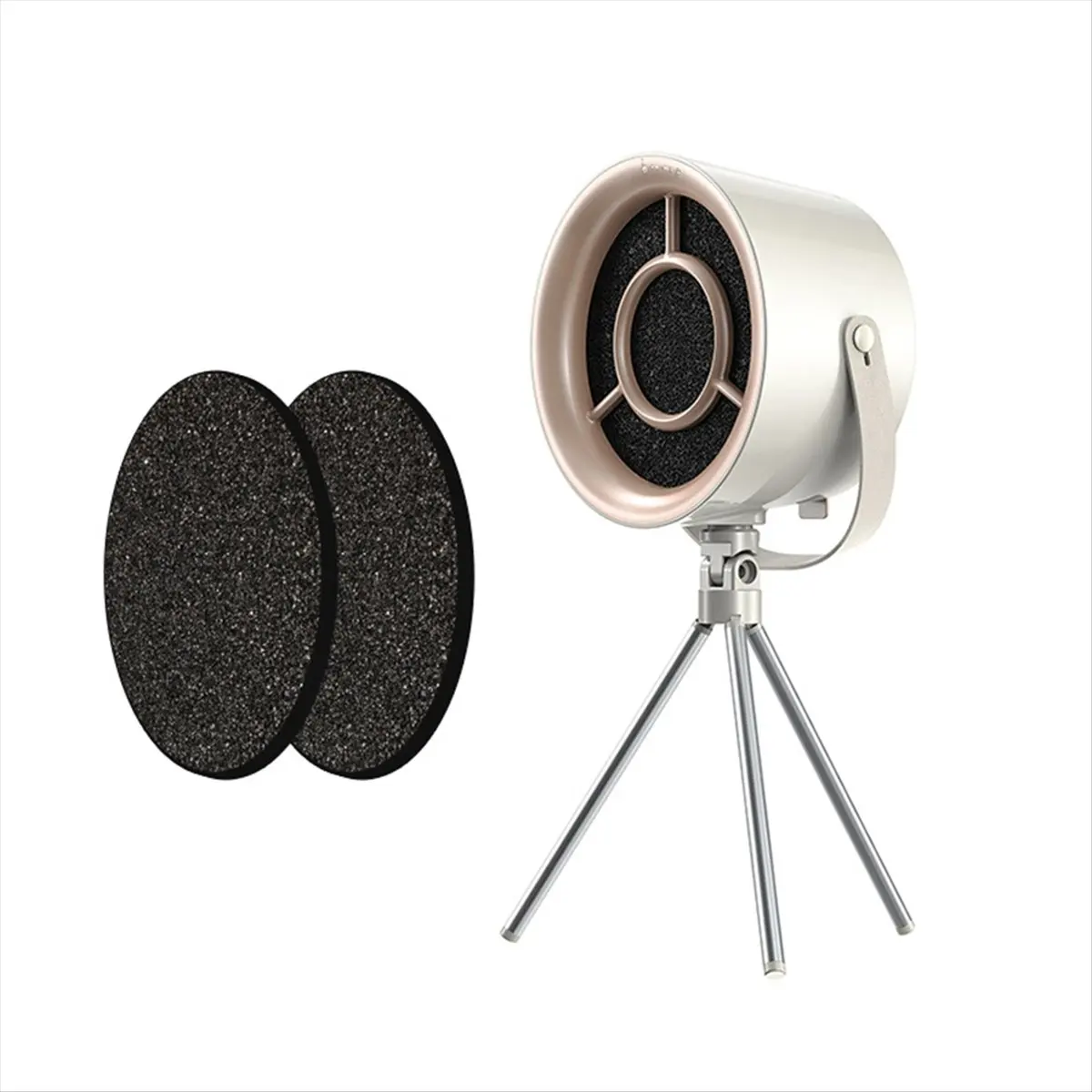 A62K شفاط المطبخ المحمول مروحة عادم المطبخ شفاط المطبخ للطهي مع 3 سرعات لوعاء الشواء الداخلي، أبيض الحليب #4