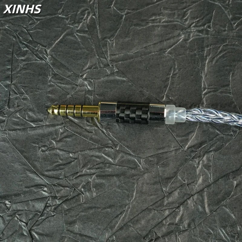 XINHS F22 8-Core Chenshuang Single Crystal Copper versilbertes Light Black Ink Kopfhörer-Upgrade-Kabel IE900/MMCX – Detail 6
