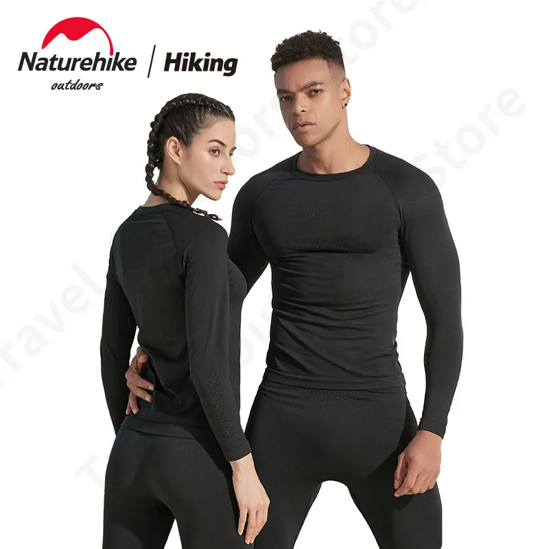 Naturehike Set di biancheria intima termica Sport invernali abbigliamento intimo per donna uomo carbone antibatterico ad asciugatura rapida