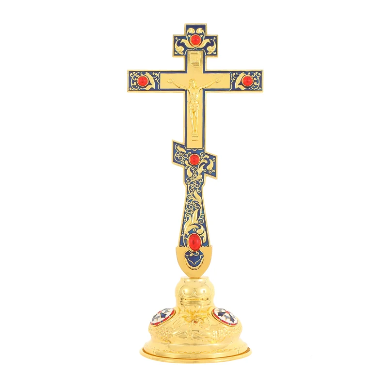 Holy Orthodox Cross Alloy Jesus Christian Table Wall Cross Catholic Religious Church Decor Gifts иисус крест православный