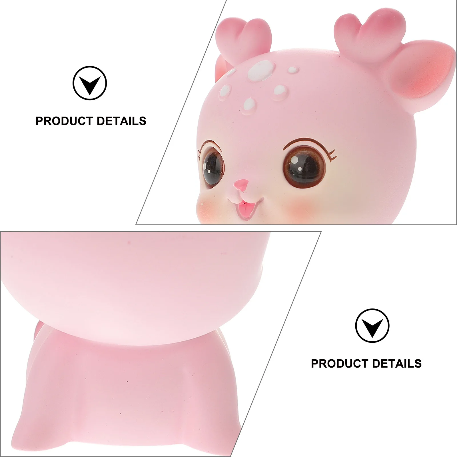 

Resin Cute Fawn Ornament Deer Statue Creative Home Office Car Decor Desktop Decoration Warm Atmosphere Animal Resin Craft