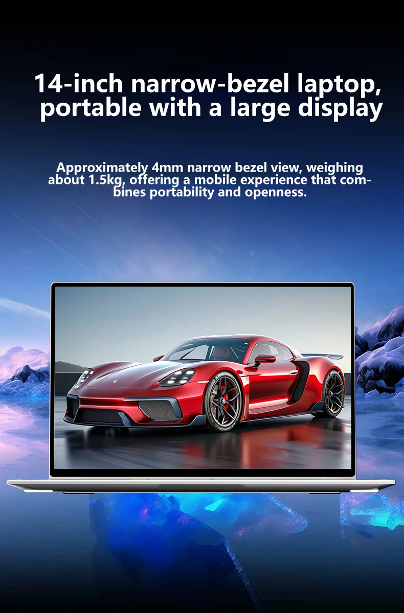 LENO Ultra Slim 14.1" Laptop Intel Core i7 8650U 32GB 2TB Windows 11 Pro Gaming Computer PC Gamer office Notebook 1920*1080 HD