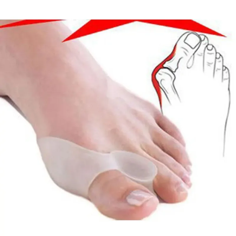 Silicone Gel Foot Toe Separator Thumb Hallux Valgus Corrector Orthopaedic Foot Protector Bunion Adjuster Feet Care Massager