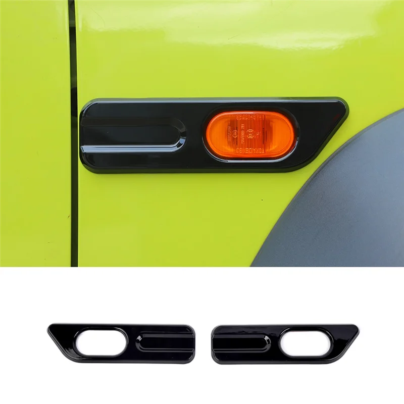

AX48-Car Side Fender Turn Signal Light Lamp Decoration Cover For Suzuki Jimny JB64 JB74 2019-2024 Exterior Accessories
