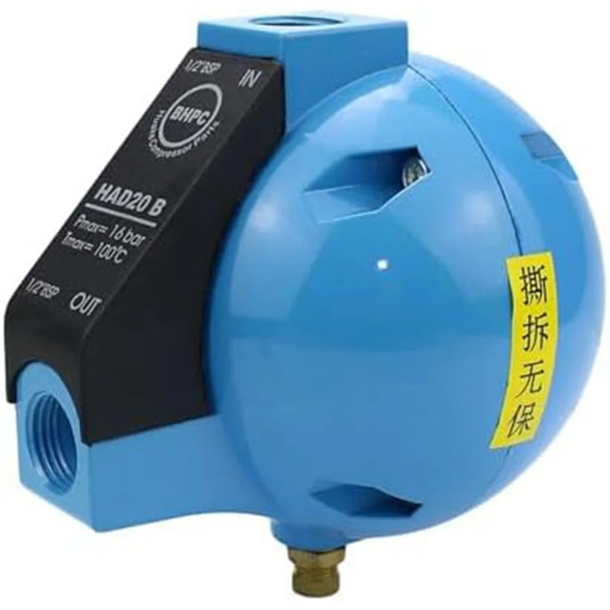 Válvula de drenaje de flotador automático de aire comprimido, máquina de agua condensada, BSP, 400l/M, 1/2 pulgadas, HAD20B
