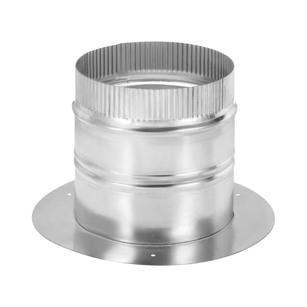 Galvanized Iron Duct Connector with Deep Insert Collar for 4 6 8 inch Ducts Used in Dryer Vent Bathroom and Kitchen Hood