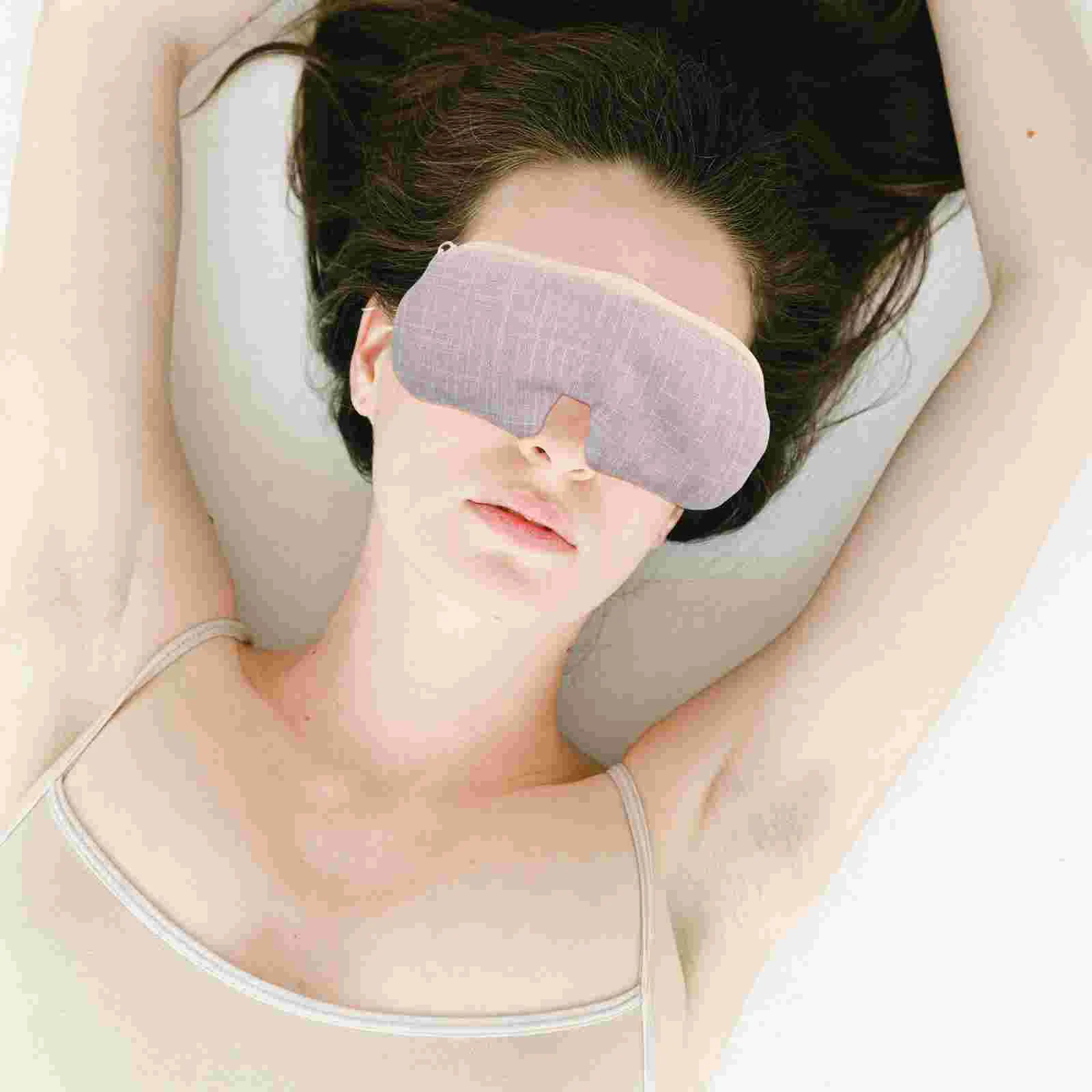 Rose Salt Hot Compress Eye Mask Heat Patch Patches Packets Micro-wave Oven Tool for Sleeping Relief Travel Facial