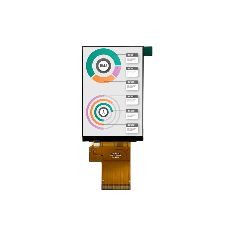 3.5 inch 320x480 TFT LCD Display Module MCU+RGB+SPI Interface RoHS Certified