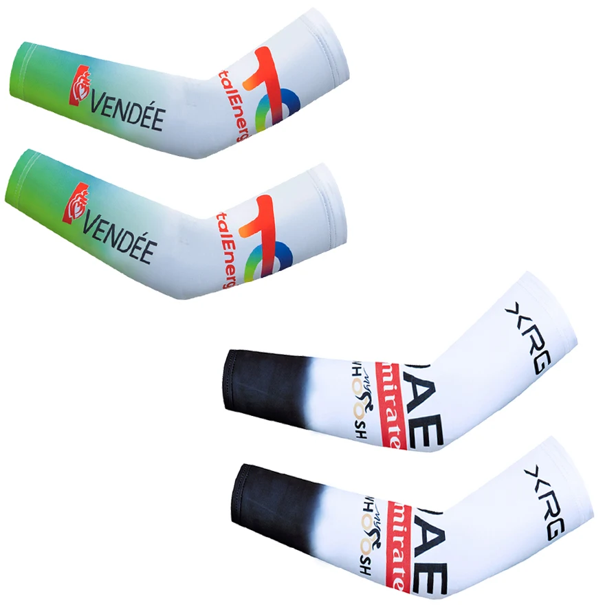 AliExpress New 2026 UAE Cycling Arm Warmers TEAM TOTAL Energy Quick Dry Ciclismo Arm Guards Anti Slip Bike Accessorries Sport Sleeves