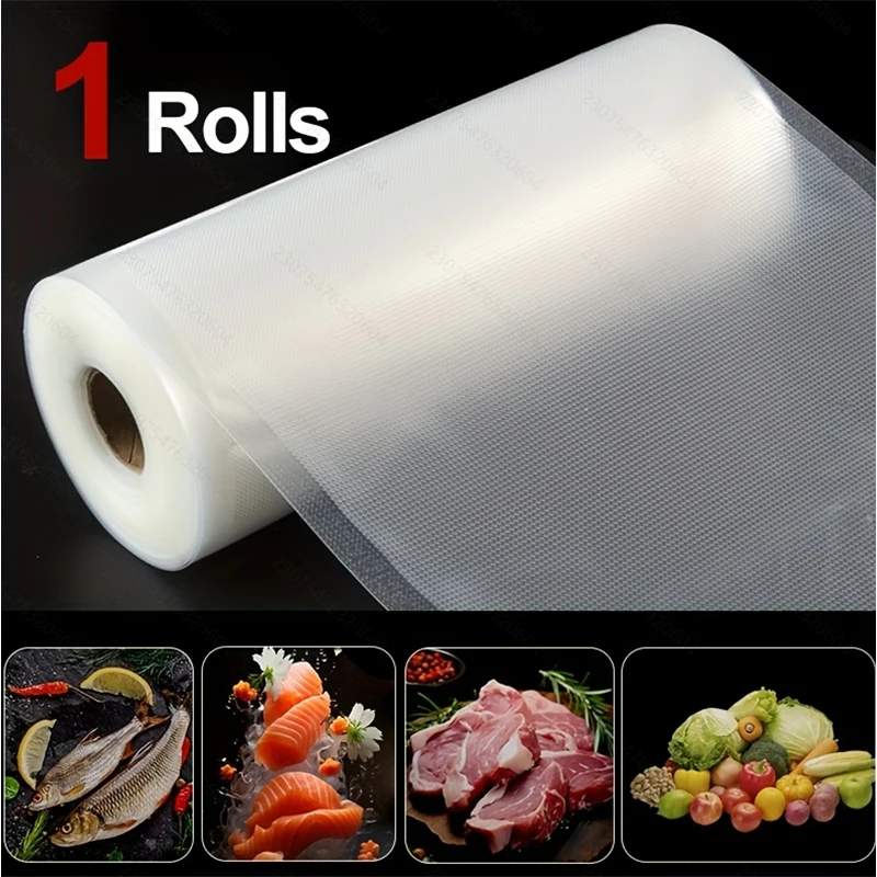 5m Vacuum Sealer Roll Bags - multiple widths for tailored fit, cut to length for optimal storage/freshness. Ideal for home/comme