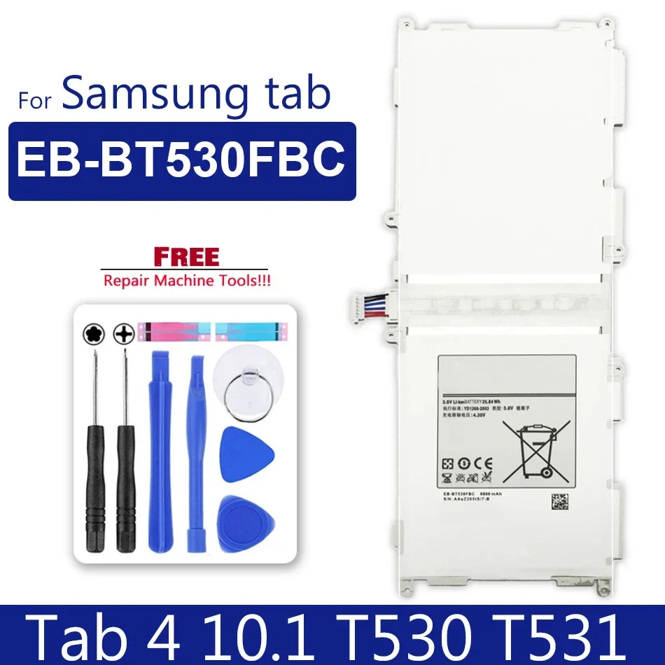 Battery for Samsung Galaxy Tab 4, 7.0, 8.0, 10.1, Tab4, SM T530, T531, T535, T330, T331, T230, T231, T235, SM-T530, SM-T535