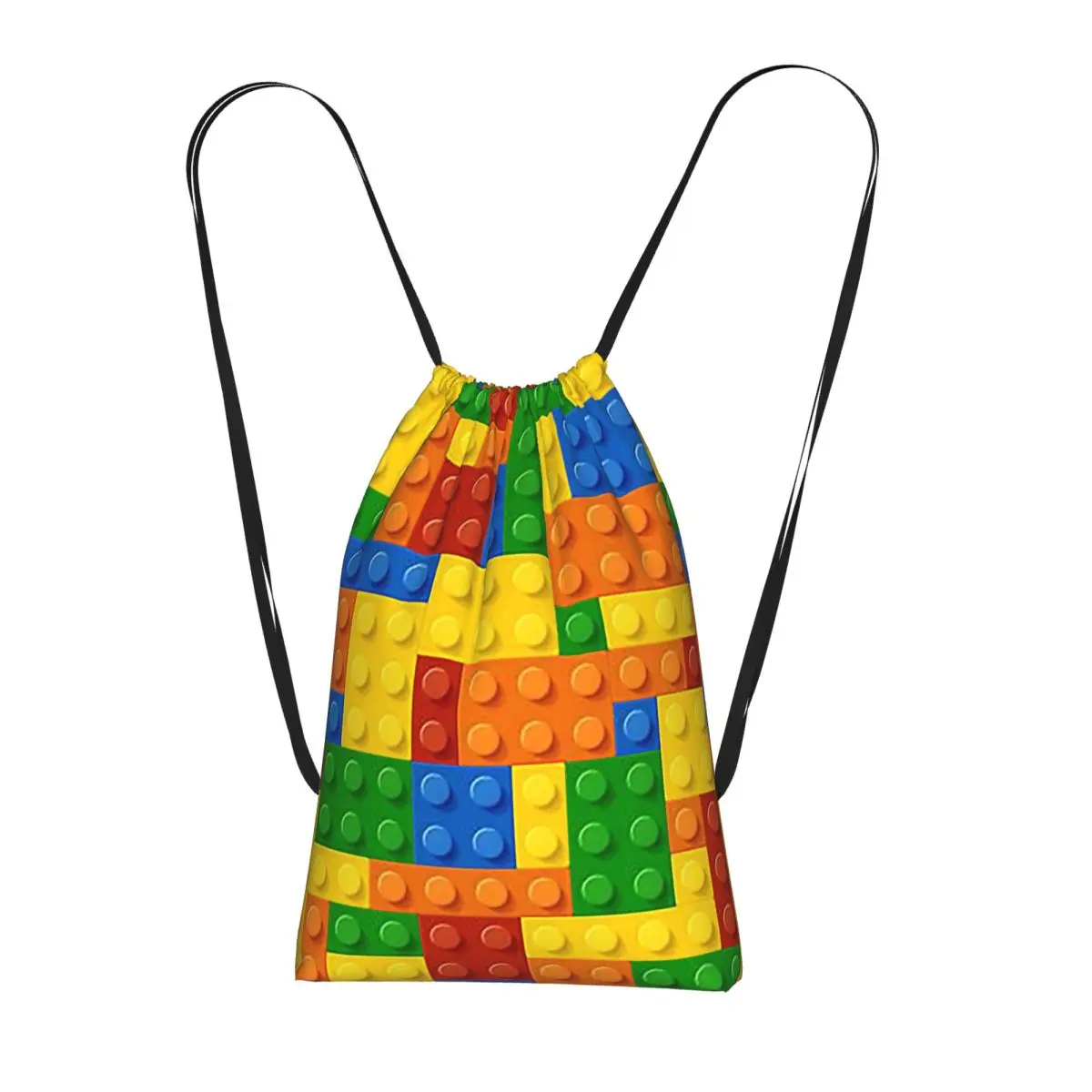 Building Blocks Construction Brick Backpacks Portable Drawstring Bags Sports Bag Book Bags for Man Woman School