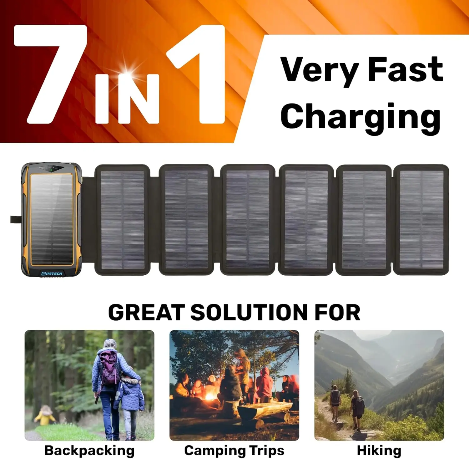 ar Storm X7: Ultra-Durable, High-Capacity 24000Mah Solar Power Bank With Fast Charging, Detachable Solar Panel, & Ip54