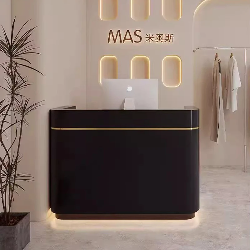 Help Desk Hairdressing Counter Lectern Simple Church Furniture Luxurious Office Reception Modern Empfangstheke Luxury Spa