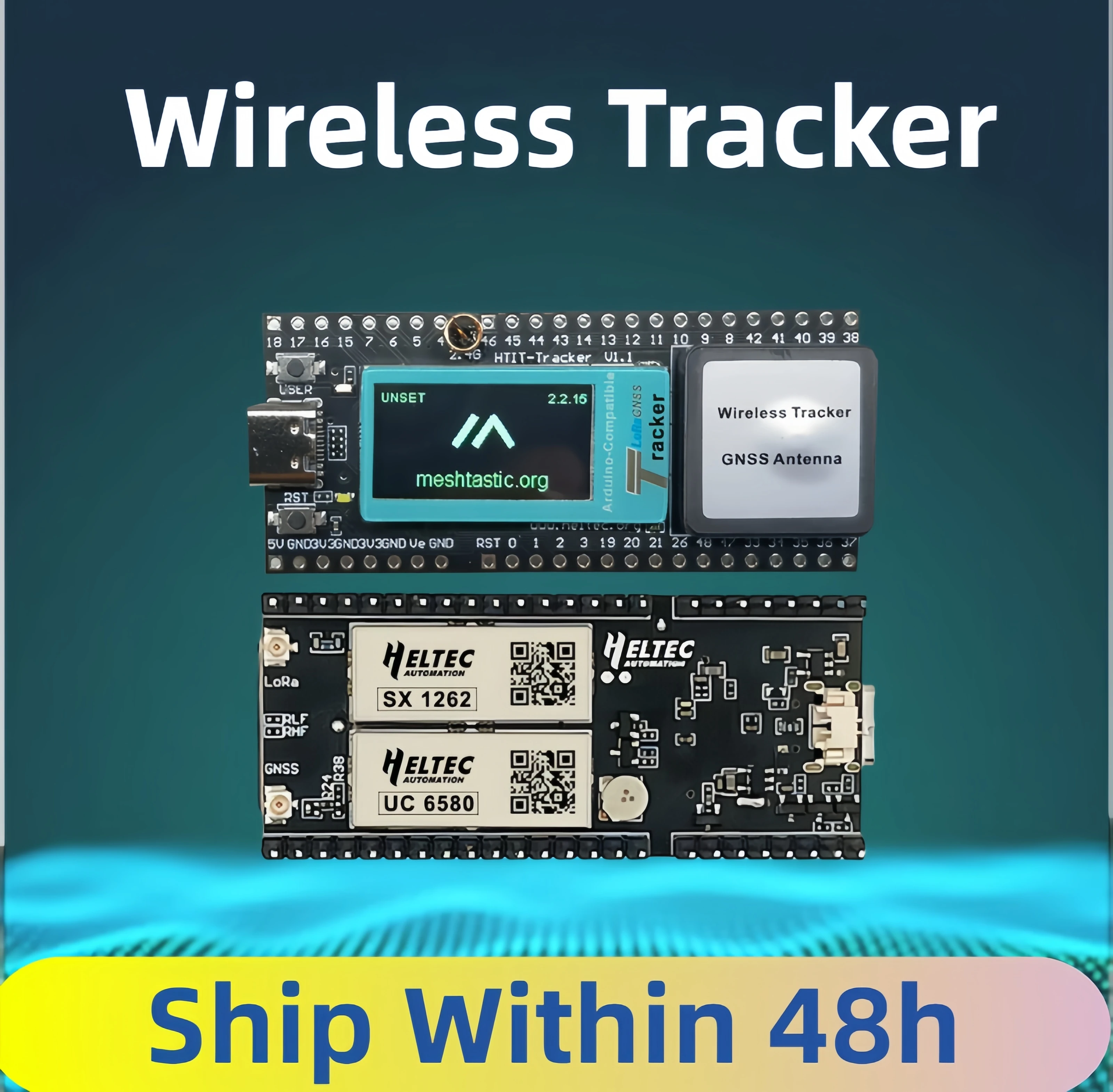 Heltec GPS Wireless Tracker  L5 IOT Accessory for Arduino Wi-Fi LoRa Bluetooth  GNSS Type-C OLED Display ESP32-S3 SX1262