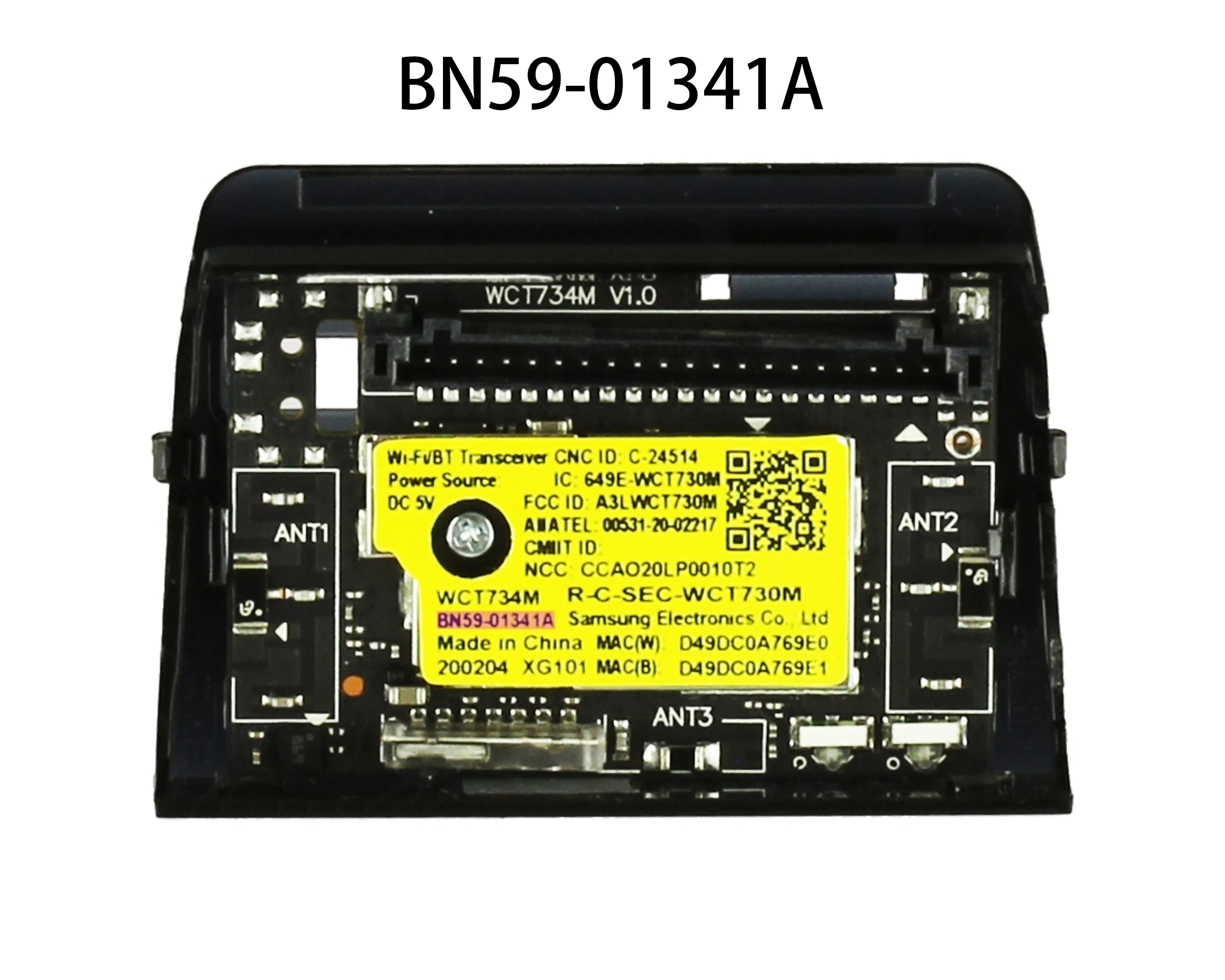 New BN59-01341A WCT734M 649E-WCT730M Wi-Fi/Bluetooth Wireless Module for QN55Q60TAF QN43Q60TAF QN43Q60TAF QN65Q60TAF QN75Q6DTAF