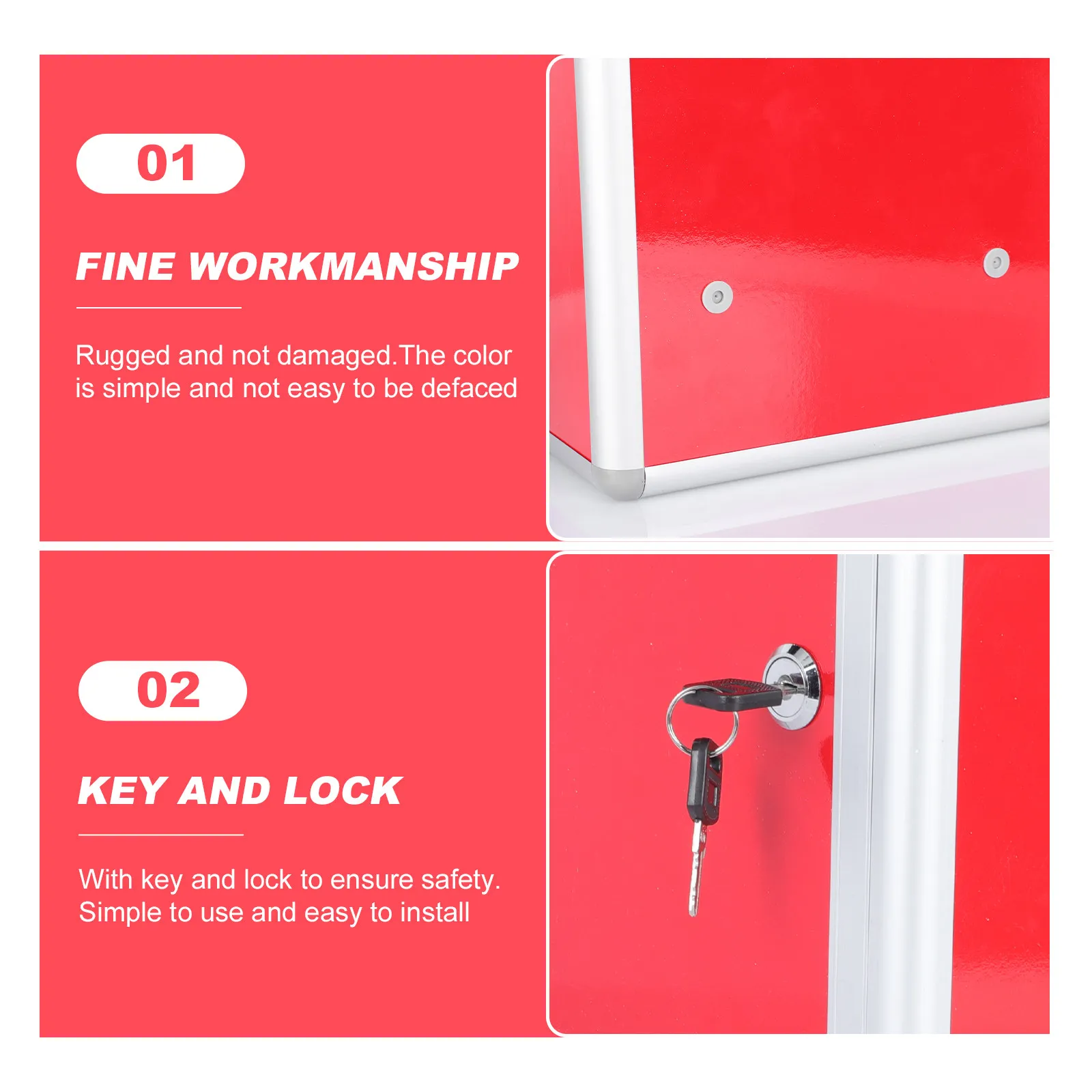 1Pcs Practical Suggestion Box Metal Mailbox Simple Style Creative Letter Storage Container Versatile Complaint Box