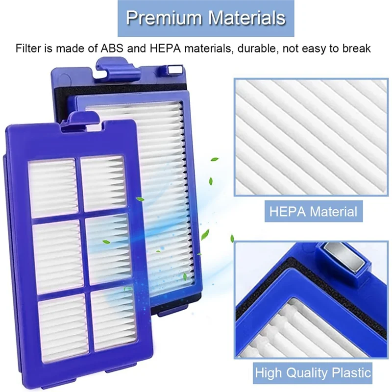 A24P فرشاة جانبية مرشحات HEPA ملحقات المكنسة الكهربائية البلاستيكية لـ Eufy Robovac X8 Hybrid Series جهاز آلي لتنظيف الأتربة