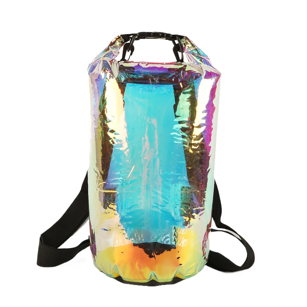 Colorful Waterproof Storage Drift Bag 10L Outdoor Waterproof Dry Bag Sack Backpack For Boating Fishing Rafting Trekking Swimming