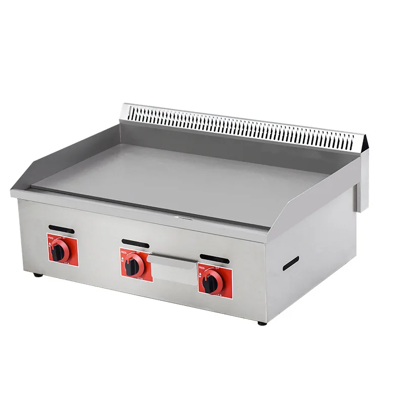 Gas Griddle, Tabletop Squid Grill, Crepe Maker, Commercial Gas Stove, Portable BBQ Cooking Equipment