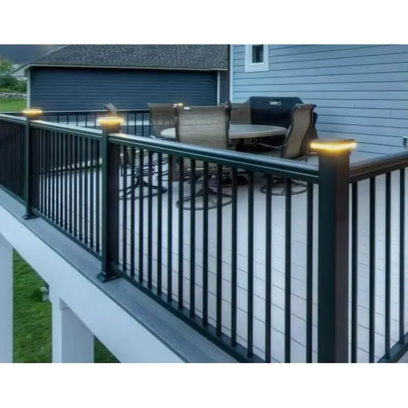 New Design Aluminum Fence Railing Custom Any Size Aluminium Balcony and Stair Railing