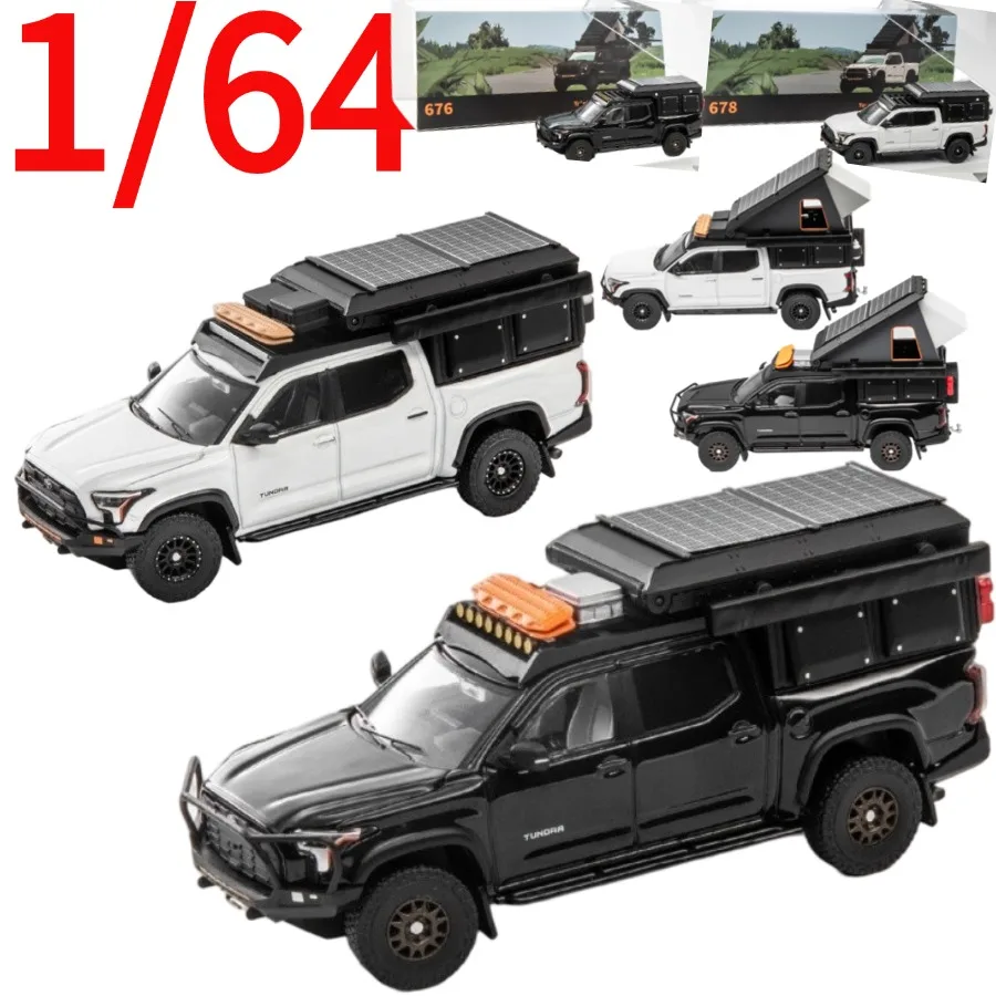 modellino-auto-gcd-diecast-1-64-toyota-tundra-camper-fuoristrada-pickup-modificato-in-scala-intera-veicoli-giocattolo-toyota-modellini-auto-da-collezione