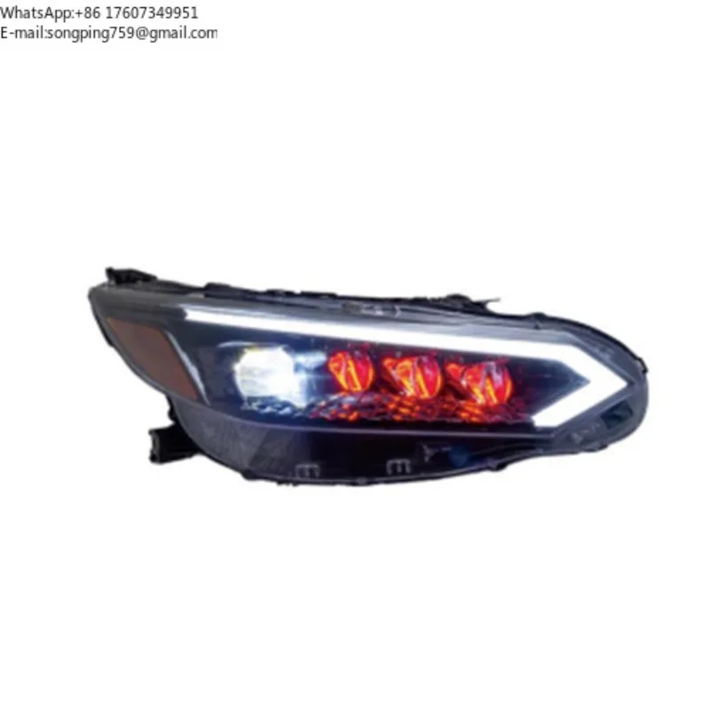 LED Headlight Assembly with Projector & Sequential Turn Signal for Nissan Sentra (B18) 2020-2022