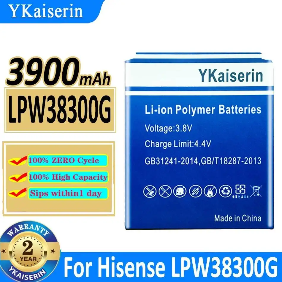 

Экологически безопасный аккумулятор для мобильного телефона Hisense LPW38300G 3900 мАч