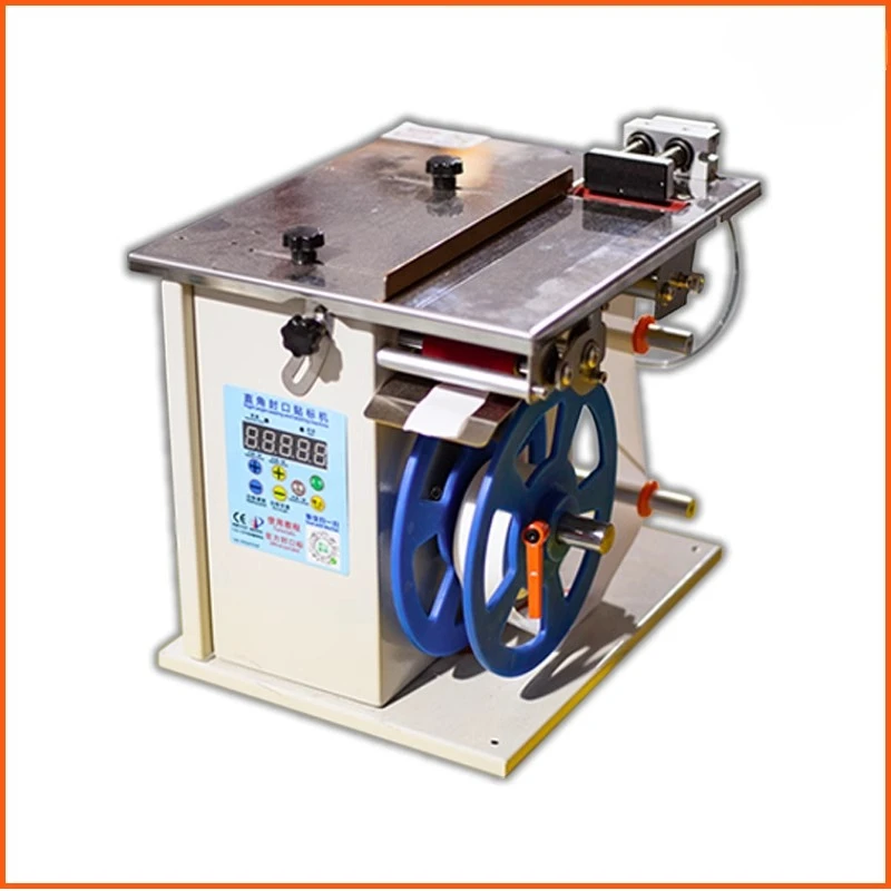 

Semi-automatic corner sealing self-adhesive small right angle stripping and labeling machine