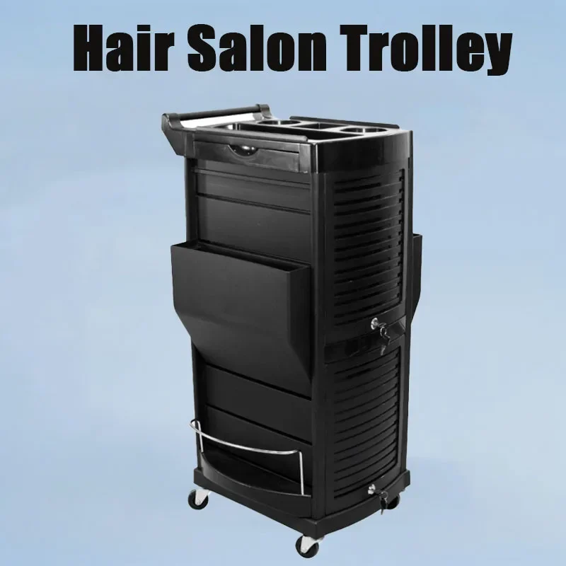 Hair tool cart, barbershop, perm and dye salon, tool cabinet, hair salon, multi-story cart with door lock