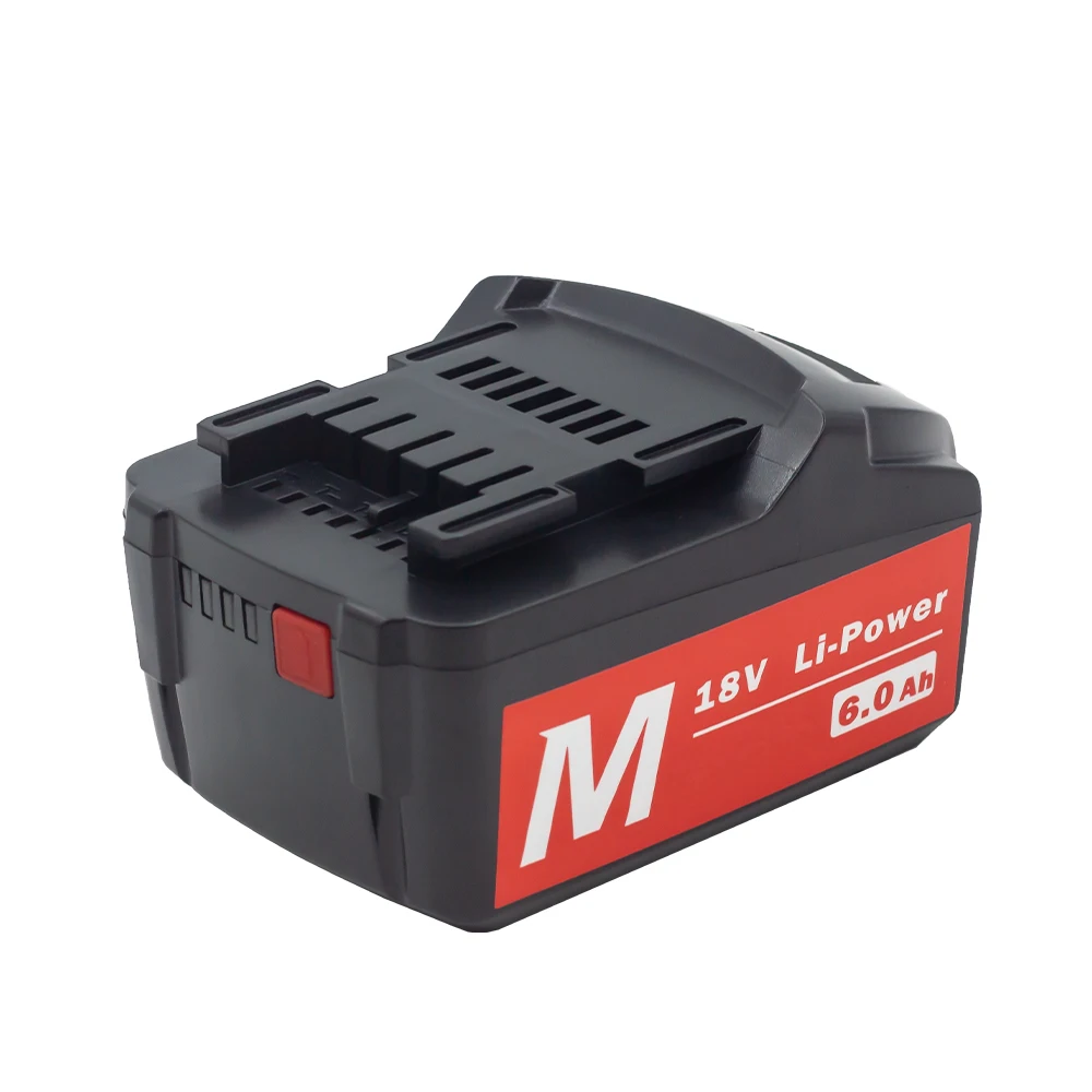 Imagem -03 - Bateria de Iões de Lítio para Metabo Ferramentas Eléctricas sem Fios Driver de Broca Ferramenta Bs18 lt Sb18 lt Ssd18 lt Sw18 18v 6000mah