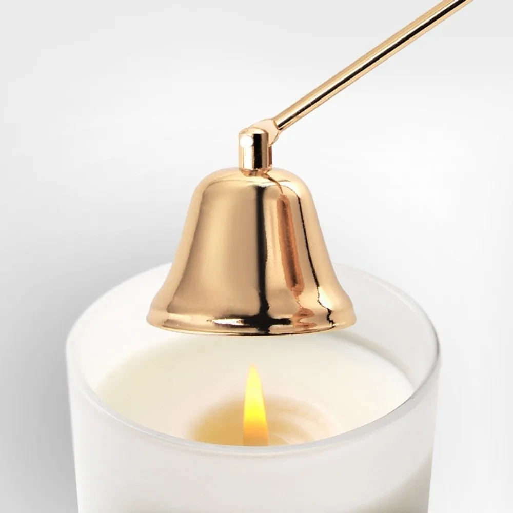 Long Handle Bell Shape Candle Extinguisher Extinguish Putting Accessories Aromatherapy Candle Candle Damper Smokeless