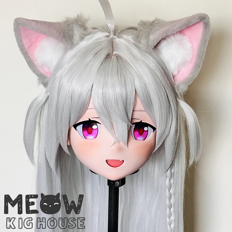 

(MEO418) Customize Handmade Full Head Lockable Crossdress Male to Female Japanese Cartoon Anime Game Character Kigurumi Mask