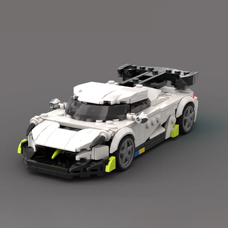 Modelo de carro de corrida de velocidade moc tijolos de construção jesko marca superior carro esportivo tecnologia modular crianças presentes do feriado montar brinquedo terno